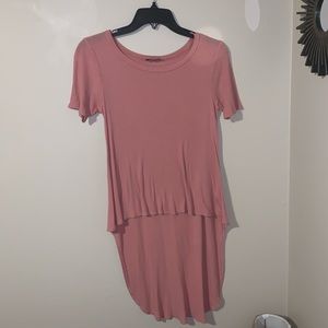 Pink high-low t-shirt